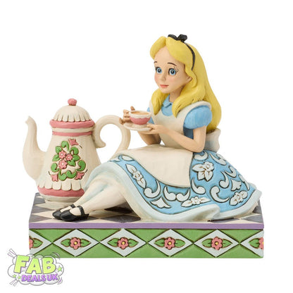 A Cup of Curiosity (Alice with Teapot Figurine) - Disney Traditions Ornament by Jim Shore