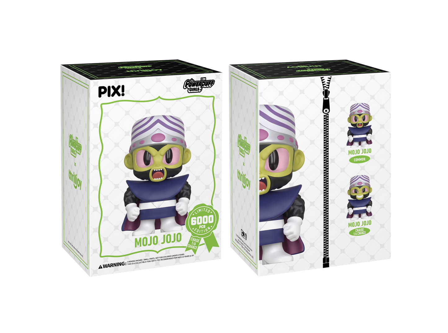 Mojo Jojo Powerpuff Girls Thrilljoy PIX! Sealed Chance of Chase