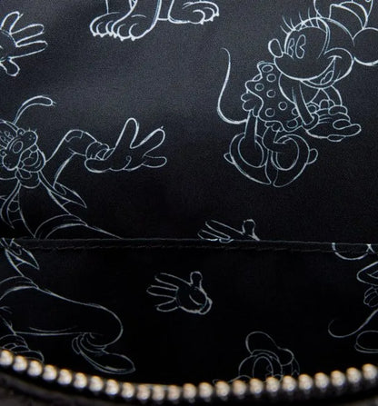 Mickey Mouse and Friends Sketched Crossbody Disney Loungefly