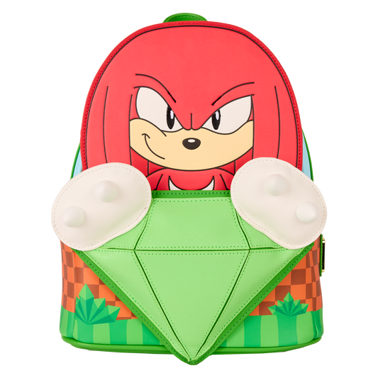 Knuckles Glitter Gem Sonic The Hedgehog Loungefly Mini Backpack
