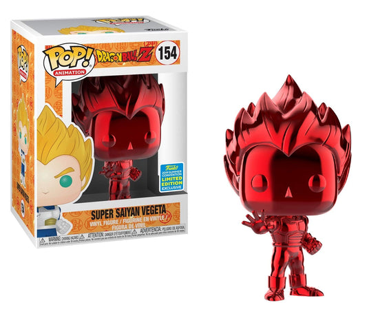 #154 Super Saiyan Red Chrome 2019 SUMMER CONVENTION Dragon Ball Z DBZ Animation Funko Pop