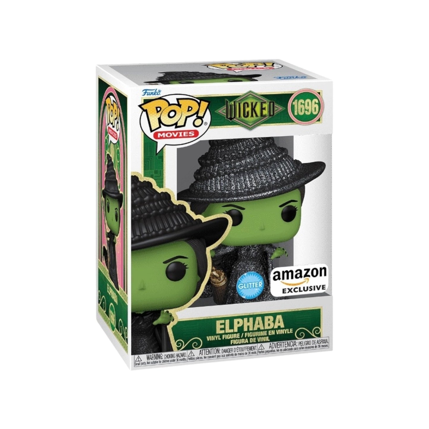#1696 Elphaba GLITTER AMAZON Wicked Movies Funko Pop