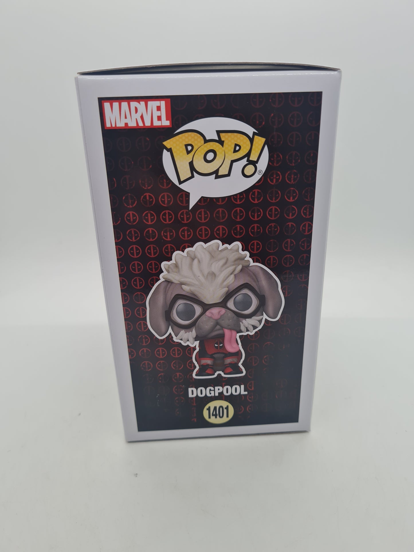 #1401 Dogpool Signed Pawtograph Deadpool Marvel Funko Pop In Stack