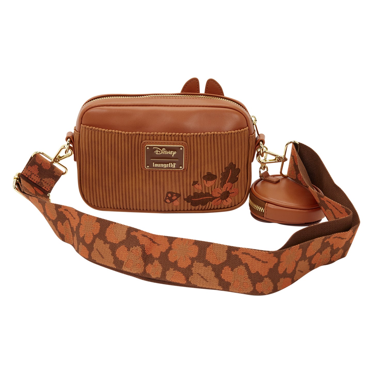 Chip n Dale Chipmunk Disney Loungefly Corduroy Sling Crossbody