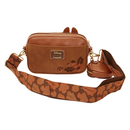 Chip n Dale Chipmunk Disney Loungefly Corduroy Sling Crossbody