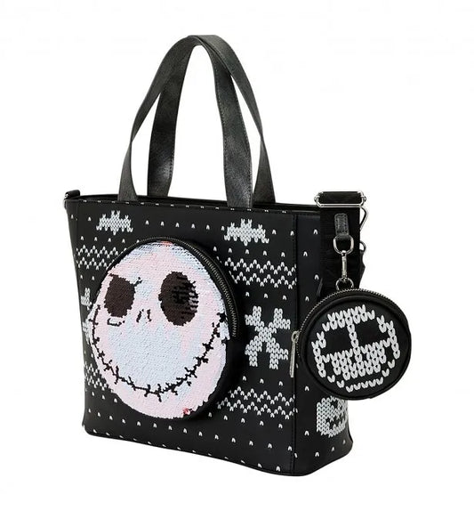 Jack Skellington Nightmare Before Christmas Disney NBC Tote Loungefly with Coin Purse