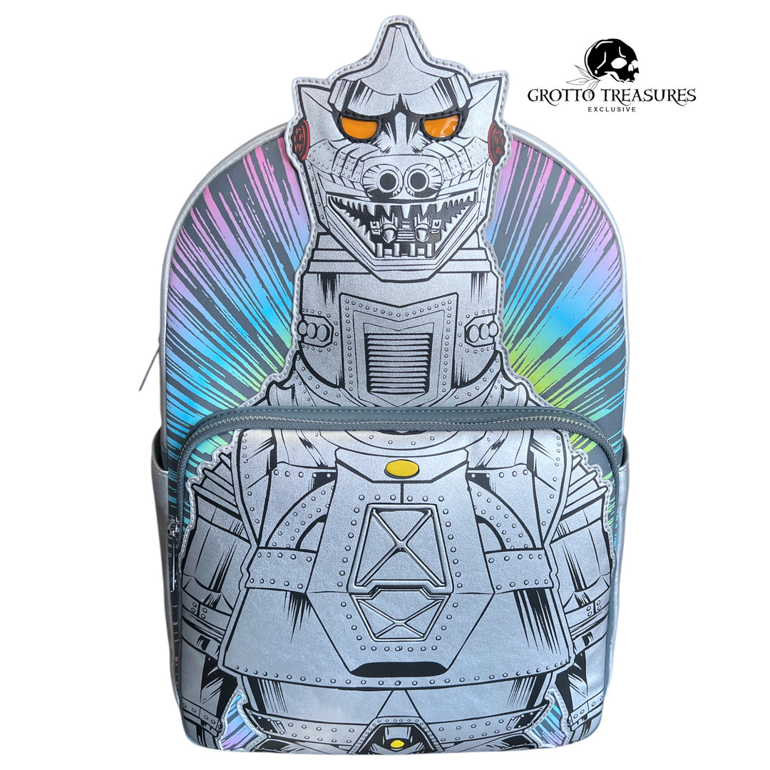 Toho Godzilla Mechagodzilla Metallic Light-Up Full-Size Backpack