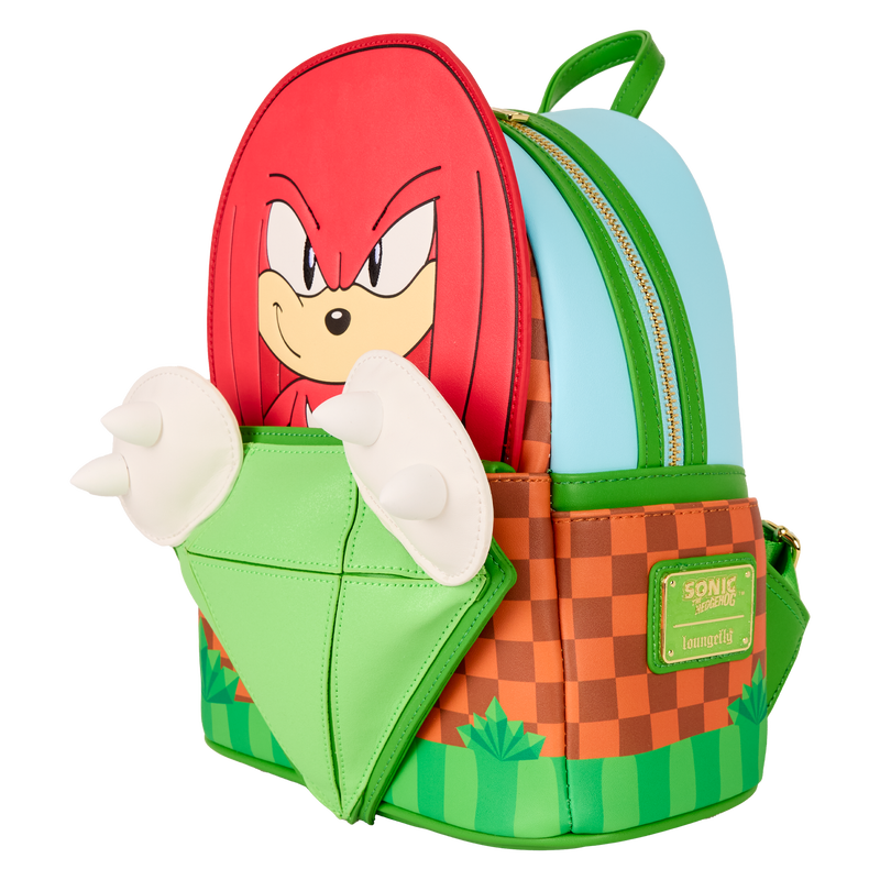 Knuckles Glitter Gem Sonic The Hedgehog Loungefly Mini Backpack