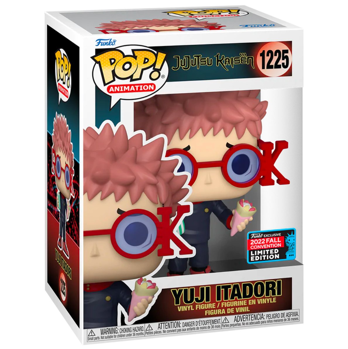 #1225 Yuji Itadori Rook Glasses 2022 FALL CONVENTION Jujutsu Kaisen JJK Animation Funko Pop