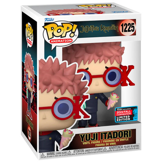 #1225 Yuji Itadori Rook Glasses 2022 FALL CONVENTION Jujutsu Kaisen JJK Animation Funko Pop