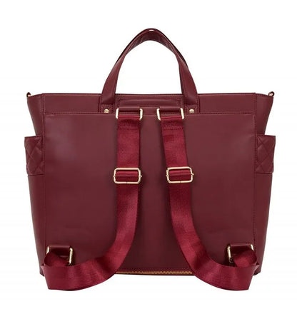 Red Pin Trader Loungefly Convertible Tote Bag / Backpack