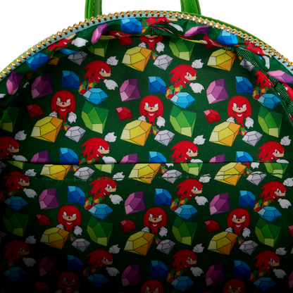 Knuckles Glitter Gem Sonic The Hedgehog Loungefly Mini Backpack