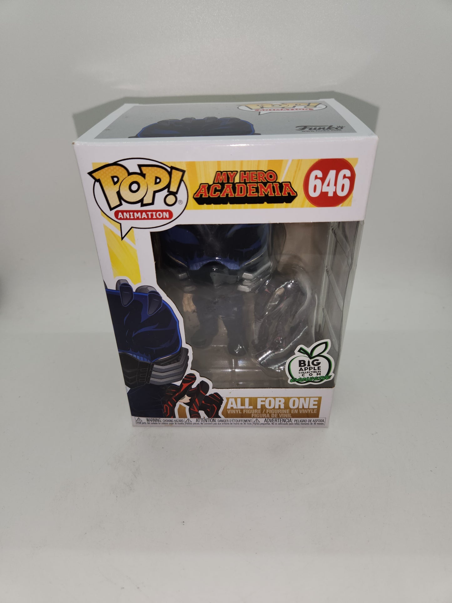 #646 All For One BIG APPLE EXCLUSIVE My Hero Academia Animation Funko Pop