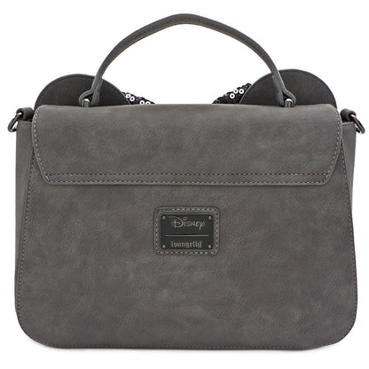 Minnie Mouse Grey Sequin Bow Crossbody Disney Loungefly