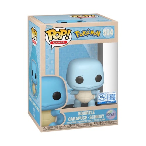 #504 Squirtle SPECIAL EDITION SOFT COLOUR Pokémon Games Funko Pop