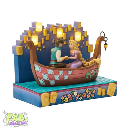 A Dream Come True (Tangled Boat with LED Lanterns) - Disney Traditions Ornament by Jim Shore