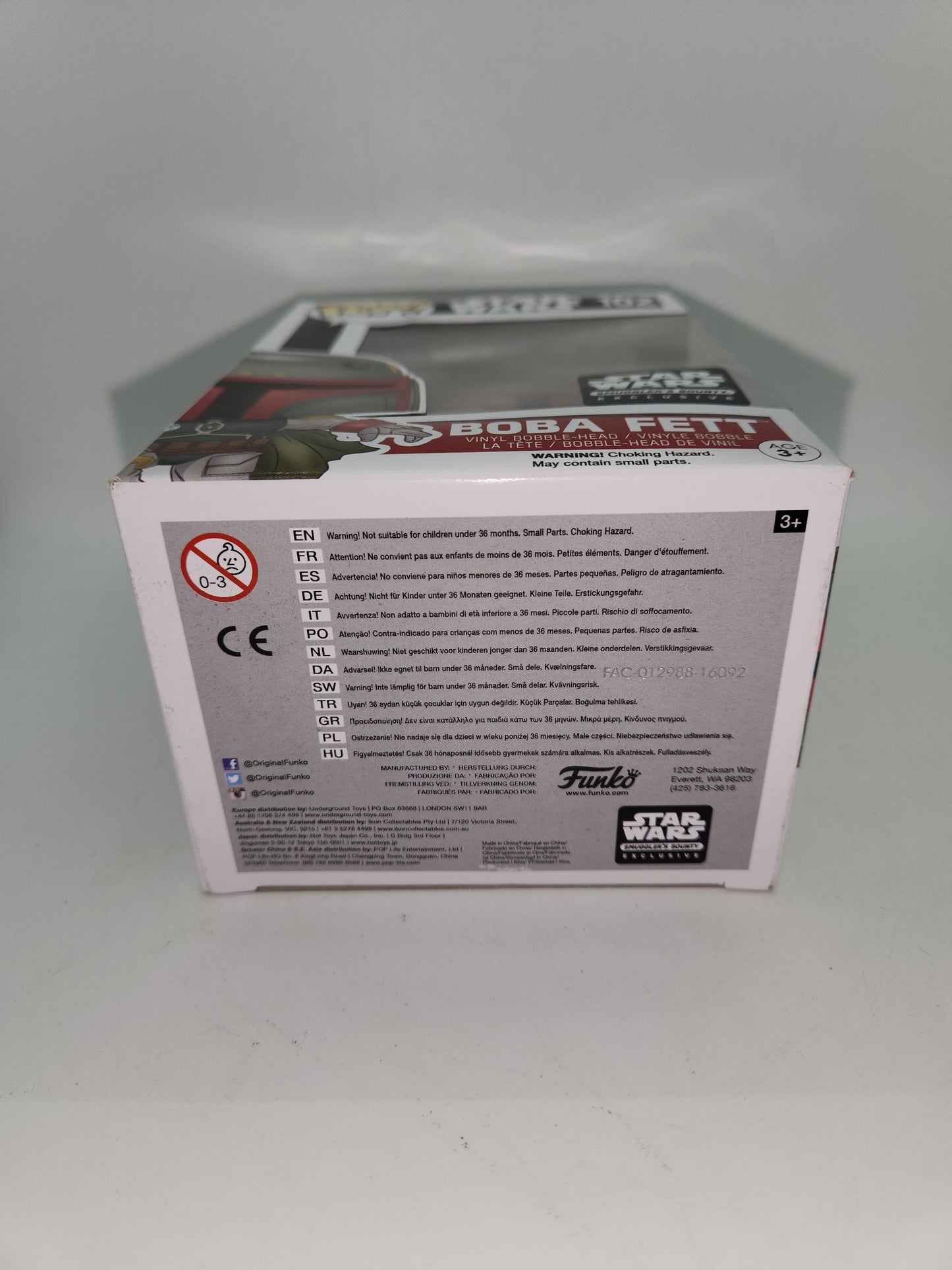 #102 Boba Fett SMUGGLER'S BOUNTY EXCLUSIVE Star Wars Funko Pop