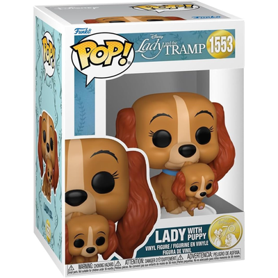 #1553 Lady With Puppy Lady And The Tramp Disney Funko Pop