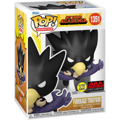 #1351 Fumikage Tokoyami GLOW AAA ANIME My Hero Academia MHA Animation Funko Pop