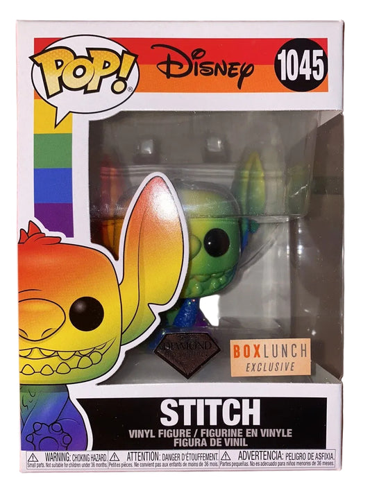 #1045 Stitch Rainbow Pride DIAMOND BOX LUNCH Lilo and Stitch Disney Funko Pop
