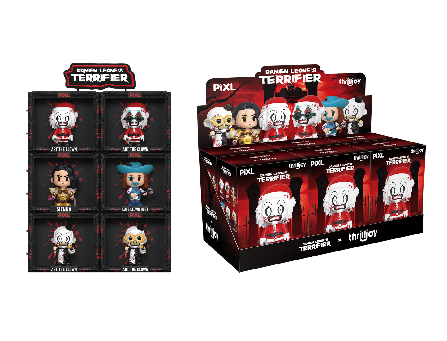 Terrifier Art the Clown Series Thrilljoy Individual Thrilljoy PIXL! Sealed Mystery Box Figure Damian Leone