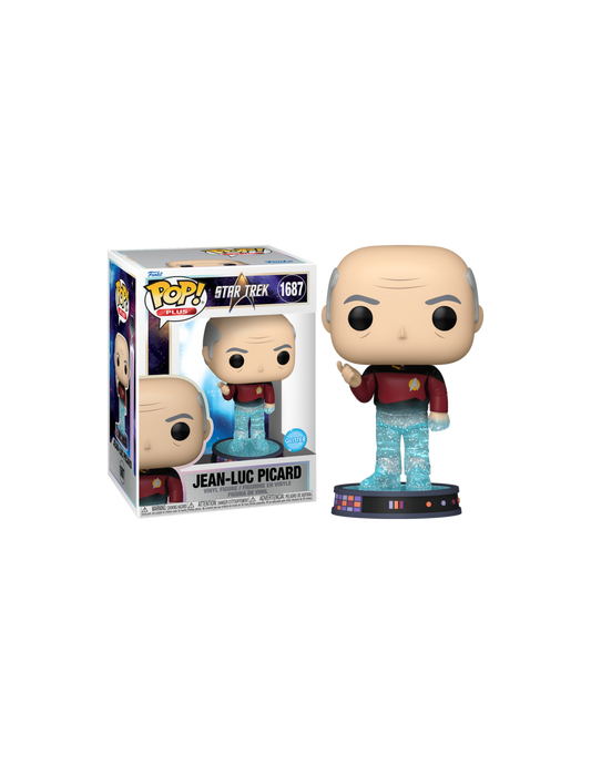 #1687 Jean-Luc Picard GLITTER Star Trek Plus Funko Pop