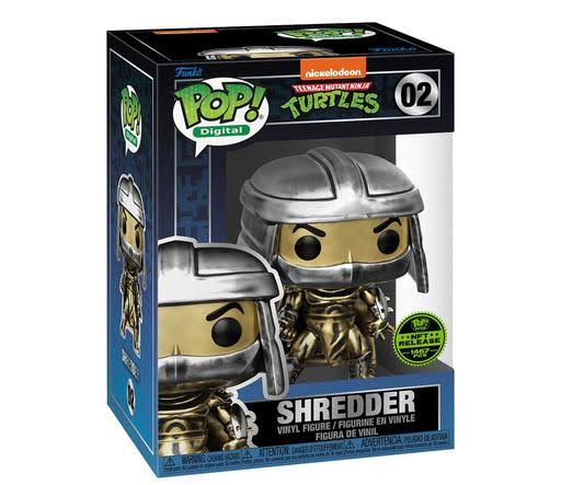 #02 Shredder NFT DIGITAL 1467 pcs TMNT Teenage Mutant Ninja Turtles Funko Pop in Stack