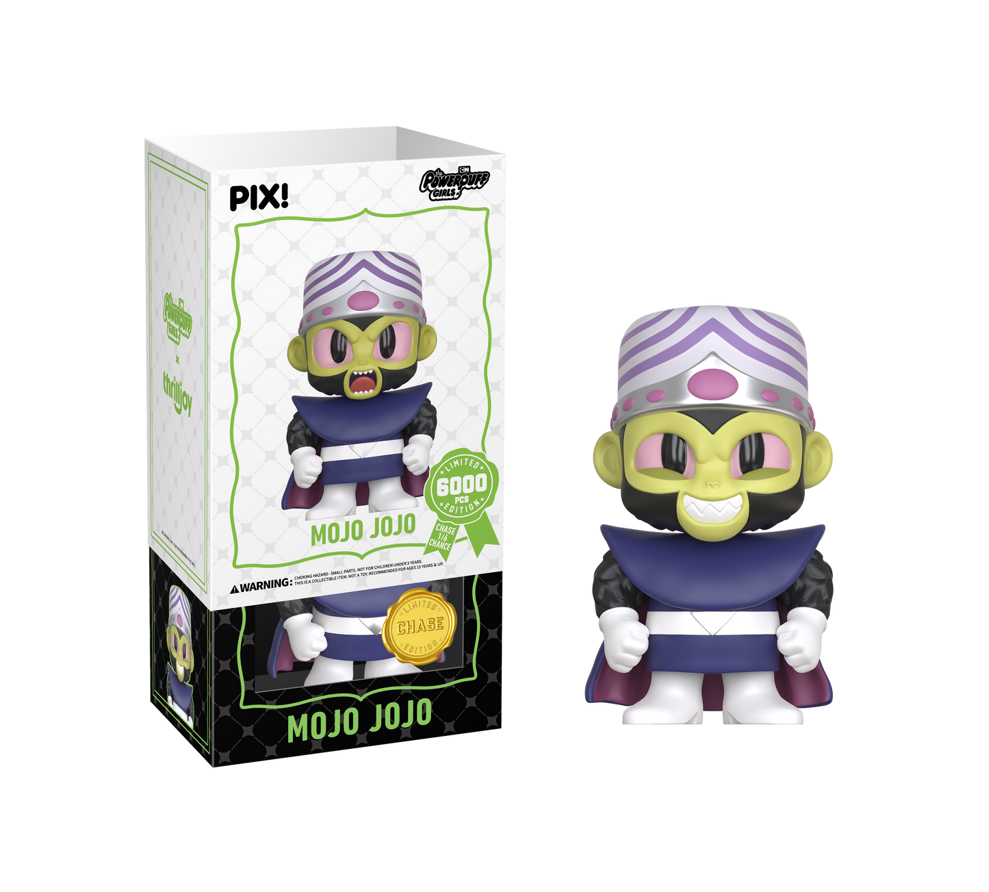 Mojo Jojo Powerpuff Girls Thrilljoy PIX! Sealed Chance of Chase