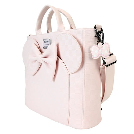 Minnie Mouse Pink Disney Evergreen Loungefly Convertible Tote Bag / Backpack