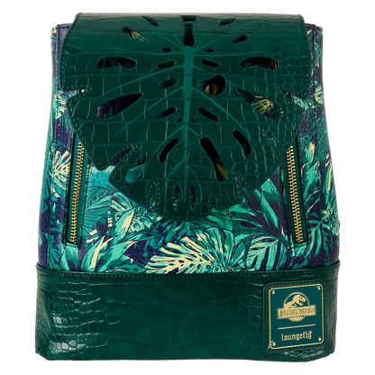 Jurassic World Glow Velociraptor Leaf Flap Dinosaur Loungefly Mini Backpack