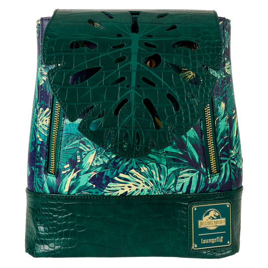 Jurassic World Glow Velociraptor Leaf Flap Dinosaur Loungefly Mini Backpack