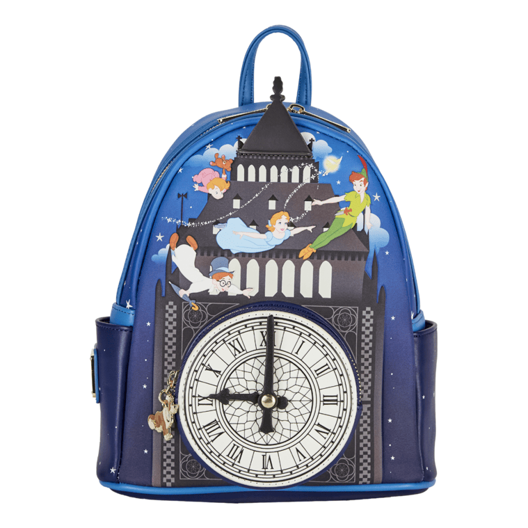 Peter Pan Clock GLOW Disney Loungefly Mini Backpack