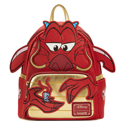 Mulan 25th Anniversary Mushu Glitter Cosplay Disney Loungefly Mini Backpack