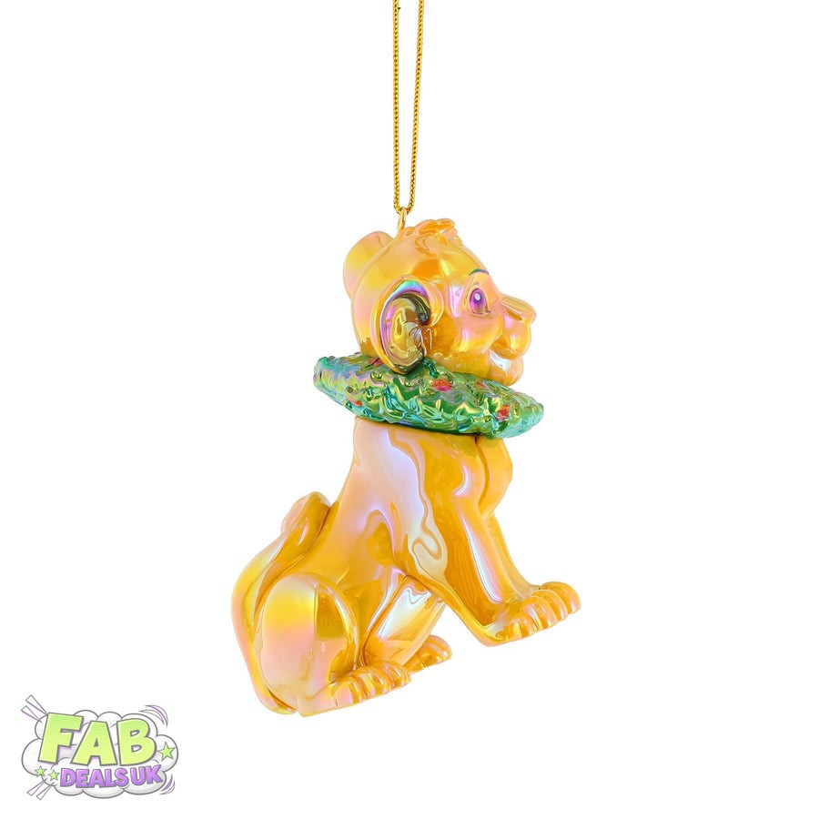 Simba with Wreath Hanging Ornament - Disney by D56 Lion King