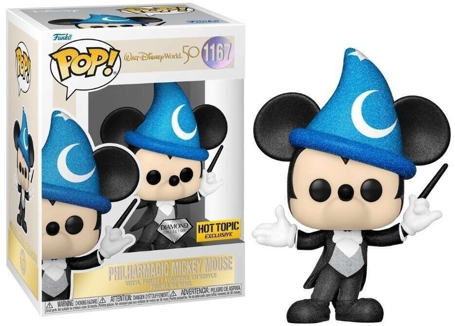 #1167 Philharmagic Mickey Mouse DIAMOND HOT TOPIC Disney Funko Pop