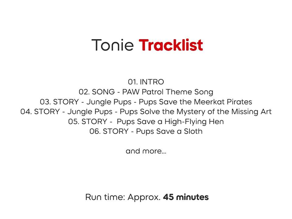 Paw Patrol: Jungle Pups Chase Tonies