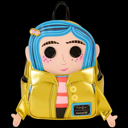 Doll Coraline Raincoat Horror Loungefly Mini Backpack