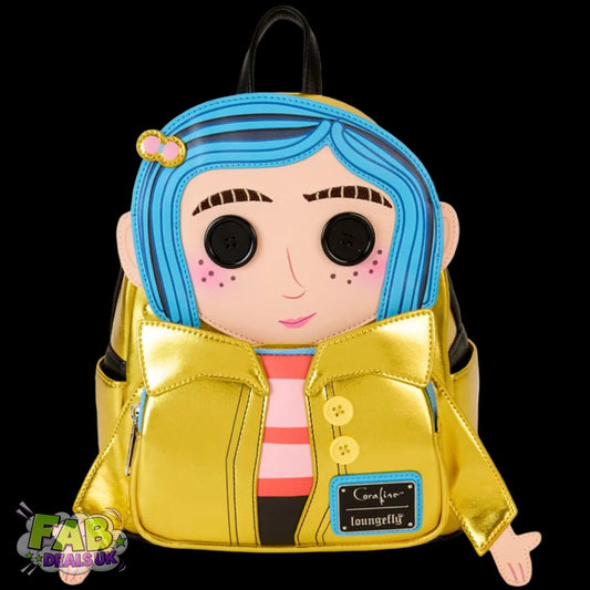 Doll Coraline Raincoat Horror Loungefly Mini Backpack