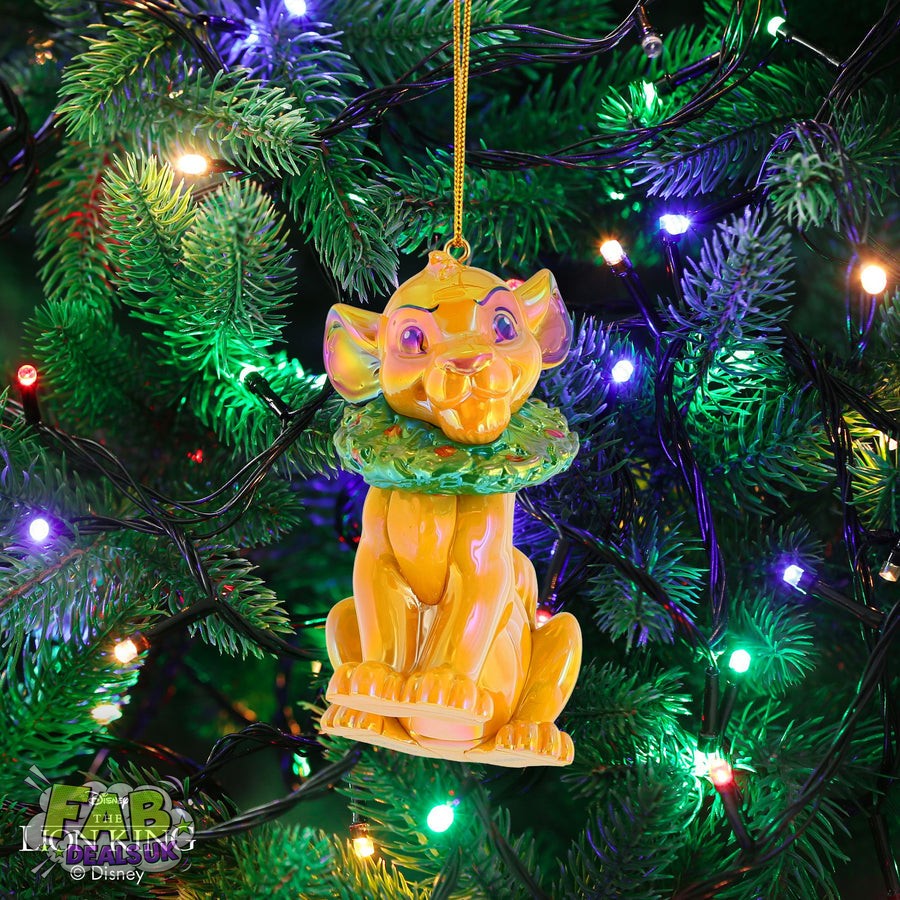 Simba with Wreath Hanging Ornament - Disney by D56 Lion King