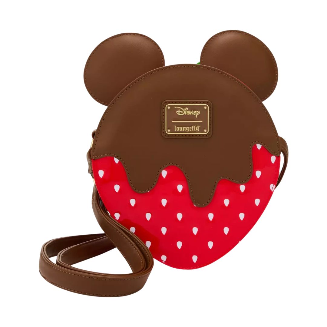 Minnie Mouse Chocolate Dipped Strawberry SCENTED Loungefly Disney Crossbody