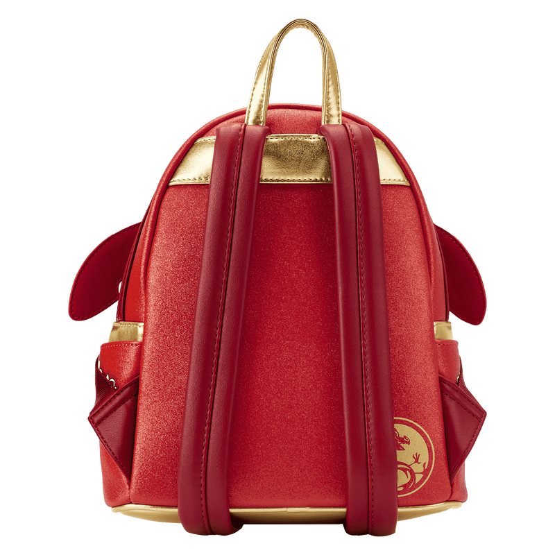 Mulan 25th Anniversary Mushu Glitter Cosplay Disney Loungefly Mini Backpack