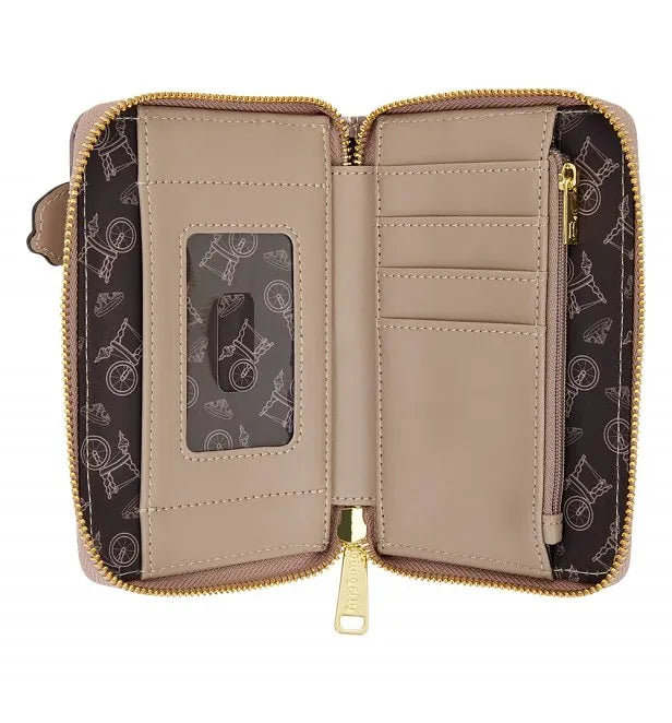 Aurora Spinning Wheel Sleeping Beauty Princess Disney Loungefly Purse / Zip Around Wallet