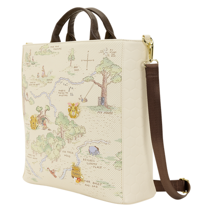 Winnie the Pooh Hundred Acre Wood Tote Pin Trader Disney Loungefly Crossbody Tote Bag