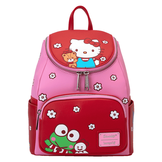 Hello Kitty and Friends Sanrio Red and Pink Loungefly Mini Backpack
