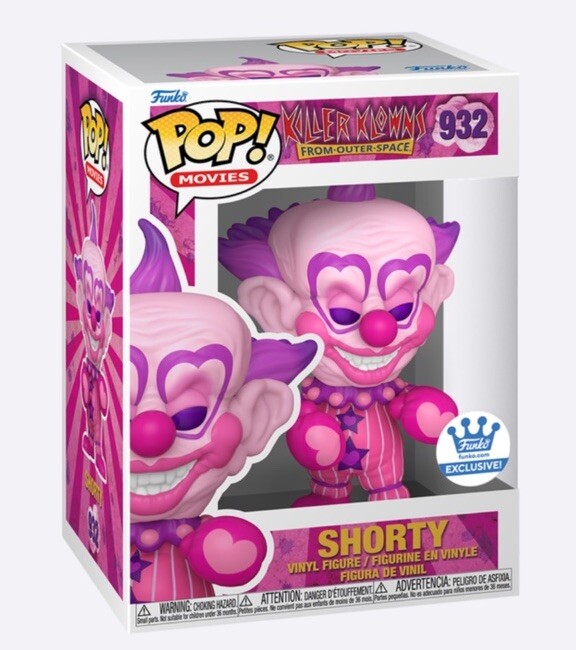 #932 Shorty Killer Klowns From Outer Space Horror Movies Funko Pop