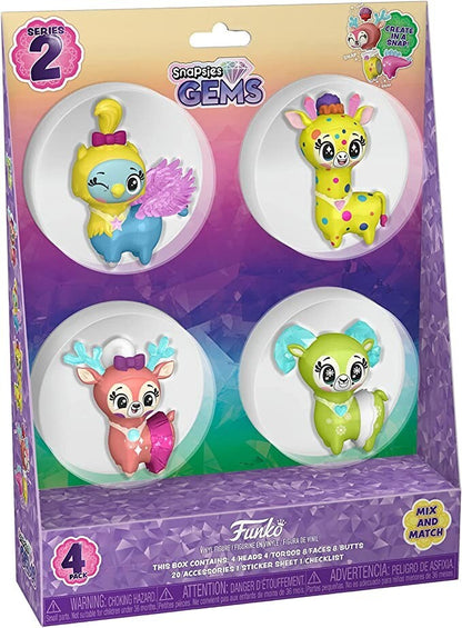 Funko Snapsies Gems 4 Pack Mix and Match Series 2 Spring