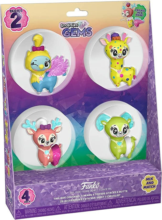Funko Snapsies Gems 4 Pack Mix and Match Series 2 Spring
