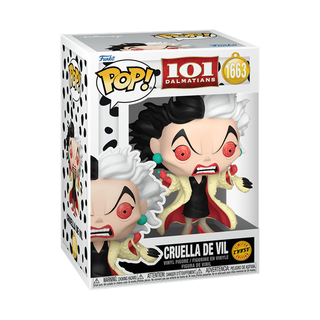#1663 Cruella De Vil CHASE 101 Dalmatians Disney Funko Pop