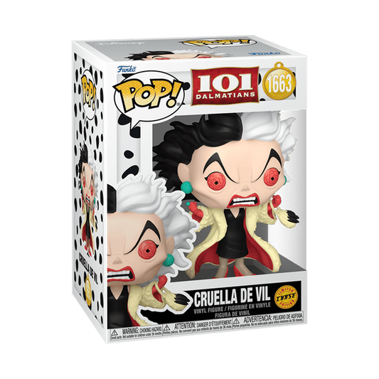 #1663 Cruella De Vil CHASE 101 Dalmatians Disney Funko Pop