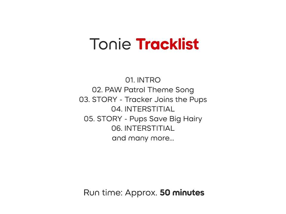 Paw Patrol: Tracker Tonies
